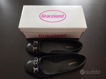 BALLERINA SCARPE  MARCA GRACELAND  DONNA  NERO 39