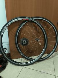 Coppia ruote bici da corsa complete