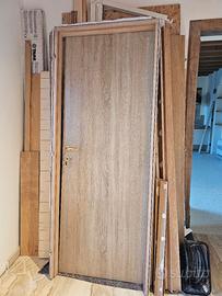 n 2 porta interne a battente L 80 x H 210 cm