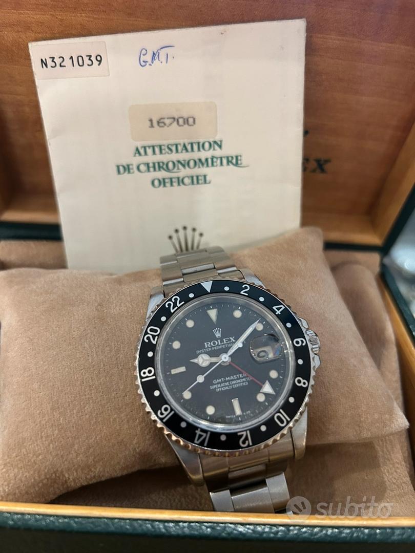 Rolex GMT MASTER 16700 Full set Abbigliamento e Accessori In
