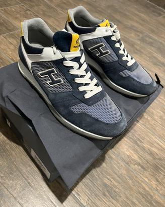 Hogan H321 H Flock uomo blu e bianche –  7.5