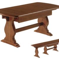 Tavolo per tavernetta allungabile tinta noce