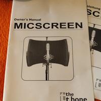 schermo acustico microfono studio  t.bone