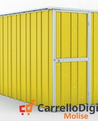 deposito attrezzi giardino 175x307cm 5,4mq giallo