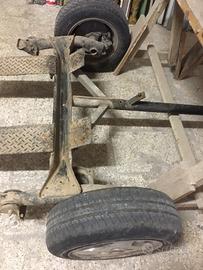 Asse auto con ruote