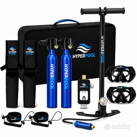 Mini Bombola Sub da 0,5 L - Kit Professionale
