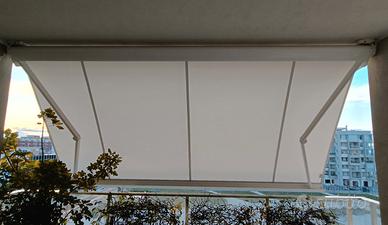 TENDA DA SOLE CON CASSONETTO - GIÀ SMONTATA 