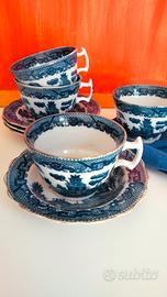 Tazze da te in porcellana Bianca Blu