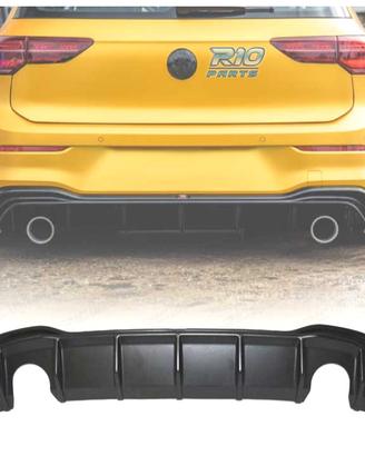 DIFFUSORE VOLKSWAGEN VW GOLF 8 LOOK GTI NERO