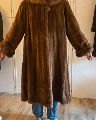 Visone lungo vintage demi buff