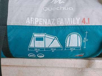 Tenda quechua arpenaz family 4.1 4 posti