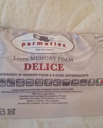 permaflex originale più rete a doghe  matrimoniale