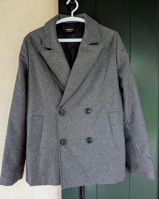 Cappotto con bottoni uomo Fred Mello grigio