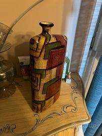 Vaso vintage in ceramica astratta mid-century mod