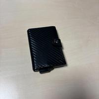 SLim Porta Carte di Credito Schermato Carbon Nero