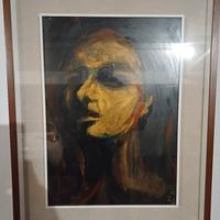 Dipinto olio ritratto di donna