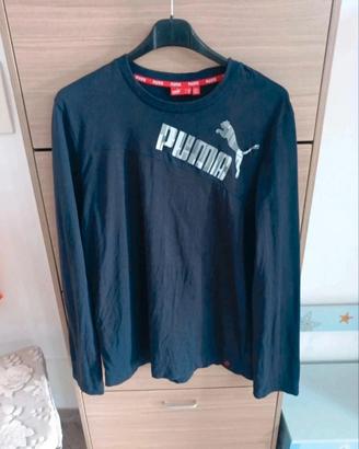 Puma T-shirt maniche lunghe Uomo Taglia XL Cotone 