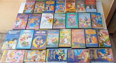 lotto videocassette VHS cartoni disney