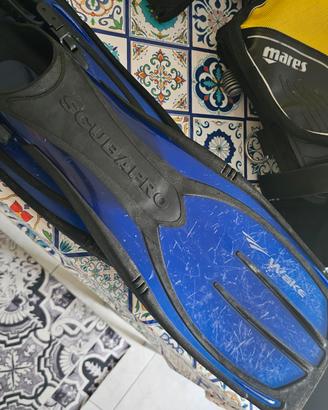 Pinne Scubapro Wake S/M con calzari Tigullio Dive