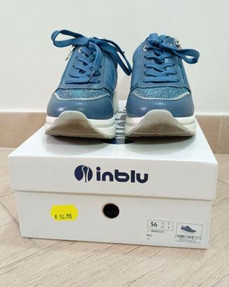 Sneakers Inblu Blu con Glitter – Taglia 36