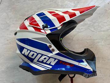 Casco cross NOLAN NS3 taglia M + maschera ETHEN