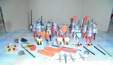playmobil vintage  soldati e accessori medioevo