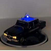 Modellini con luci 1/43, Giulia anni 70 carabinier