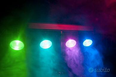 Sistema 4 fari led con pedaliera e telecomando