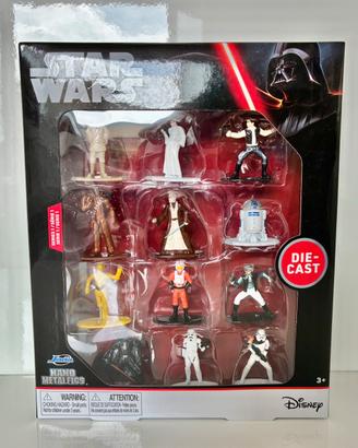 Set 12 Mini Figure Star Wars Jada Nano Metalfigs