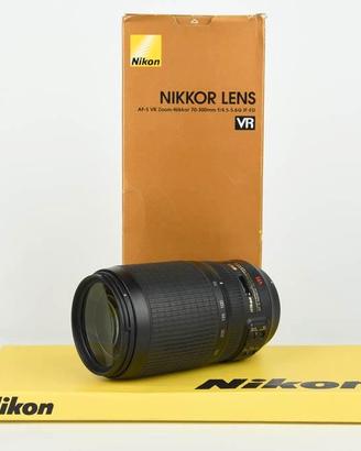Nikon 70-300mm f4.5-5.6 G ED VR USATO GARANTITO PE