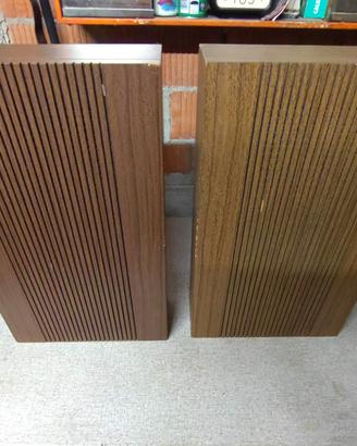 Coppia diffusori vintage anni 50-60 in legno alti