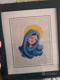 quadro ricamato a mano 