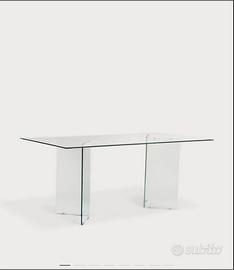 Tavolo di vetro-cristallo