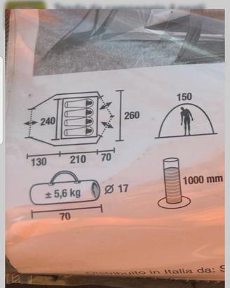 tenda 4 posti come nuova