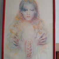  Quadro Renzo Vespignani " Fanciulla" 