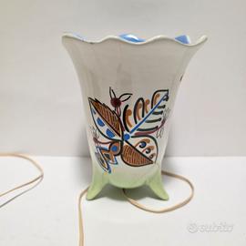 Lampada Da Tavolo Anni 50 con Decorazioni Moderne