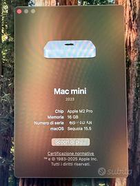 Mac mini M2 Pro 16GB / 512GB – 10 CPU / 16 GPU