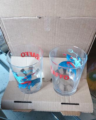 RAFFO - Coppia di bicchieri birra in vetro 0,4L