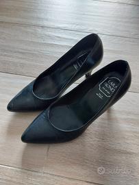 décolleté nere n. 34 vera pelle