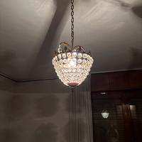 Elegante Lampadario a Paniere Vintage