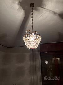 Elegante Lampadario a Paniere Vintage