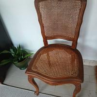Sedia stile Luigi XV + Tavolo antico a capretta