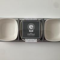 3 coppette ciotole porcellana