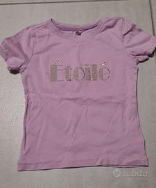 Maglietta bimba lilla ONLY étoilé
