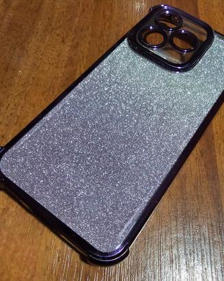 Cover Glitter Viola per Honor 400 Lite