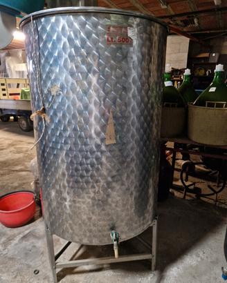 contenitori acciaio inox 18/10 500 litri