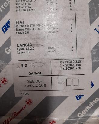 Pastiglie freno ALFA 147 / FIAT 77362231