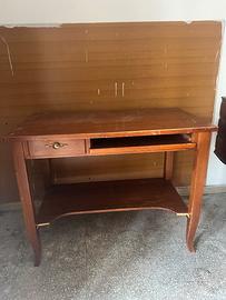 Scrivania scrittoio legno classico con estraibile