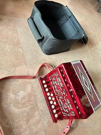 Organetto diatonico 1 fila / 2 bassi – tonalità Si