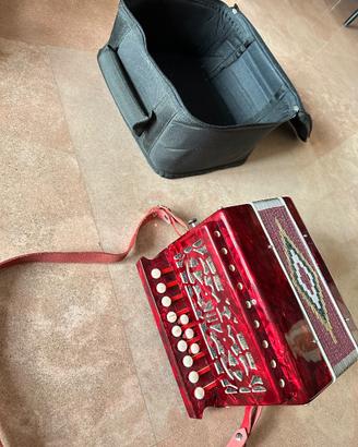 Organetto diatonico 1 fila / 2 bassi – tonalità Si